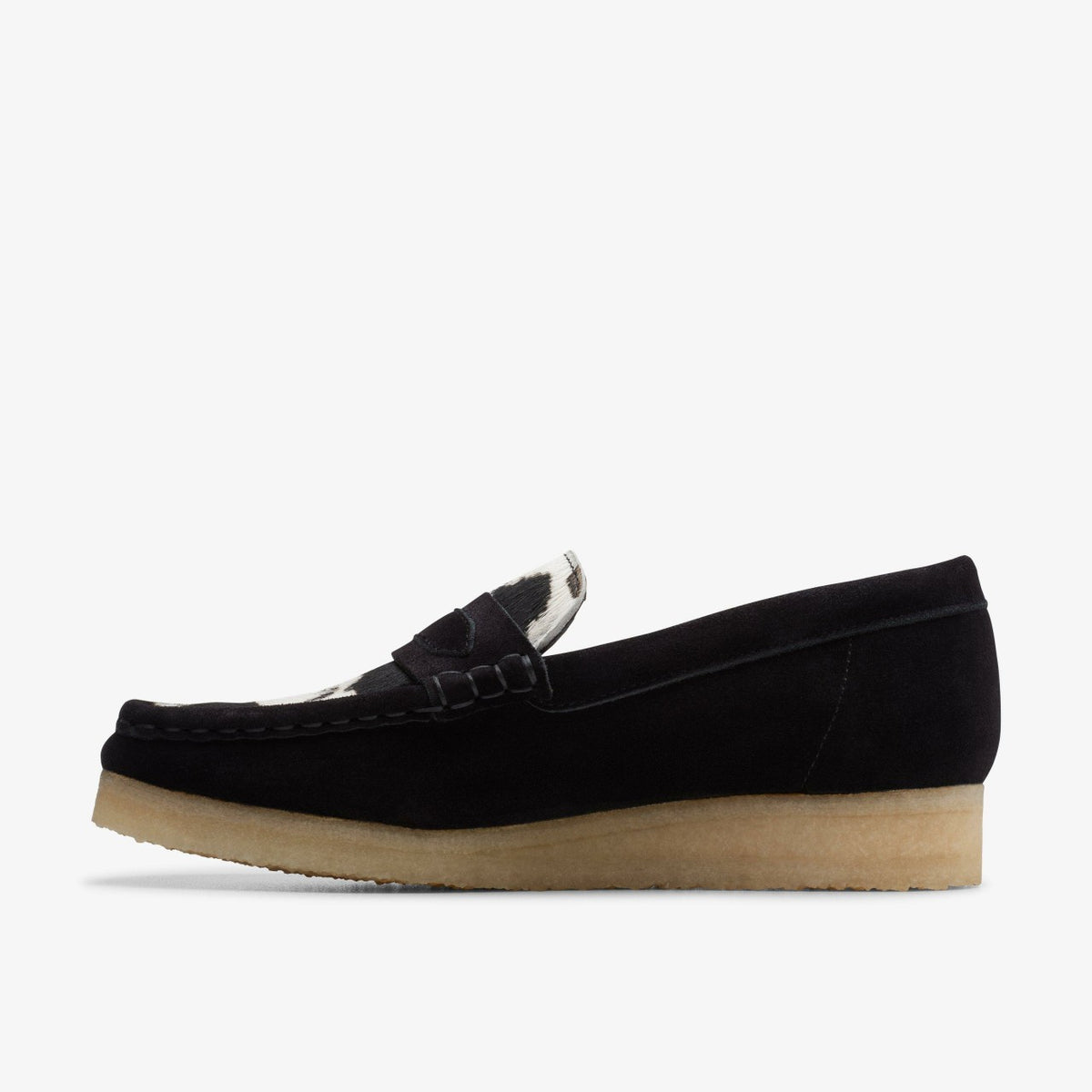 Clarks Value / Wallabee Loafer Cow Print HairOn