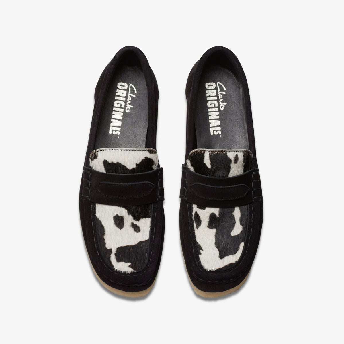 Clarks Value / Wallabee Loafer Cow Print HairOn
