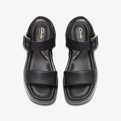 Clarks Quality / Alda Strap Black Leather