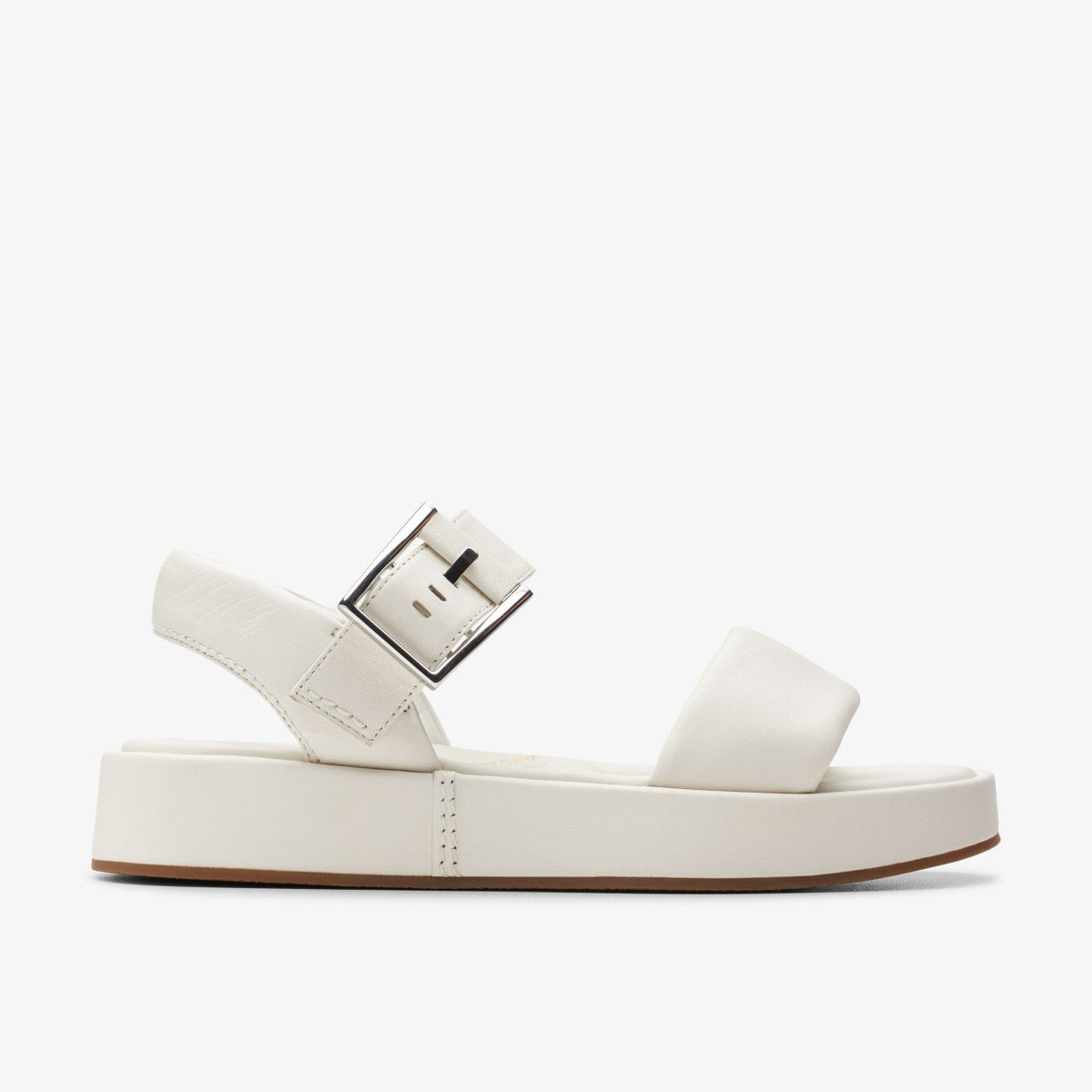 Clarks Recommended / Alda Strap Off White Leather