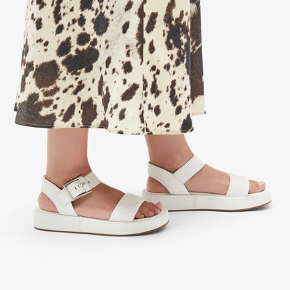 Clarks Recommended / Alda Strap Off White Leather