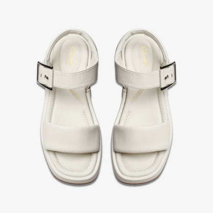 Clarks Recommended / Alda Strap Off White Leather