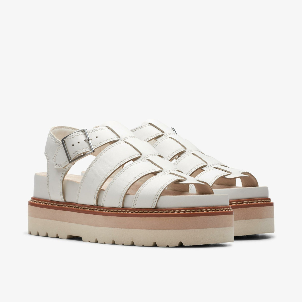 Clarks Classic / Orianna Twist Off White Leather