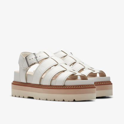 Clarks Classic / Orianna Twist Off White Leather