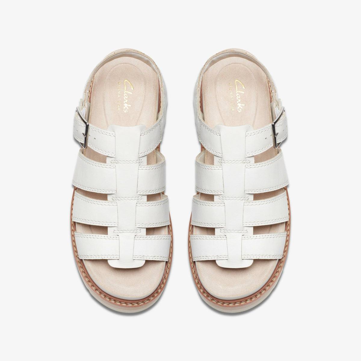 Clarks Classic / Orianna Twist Off White Leather