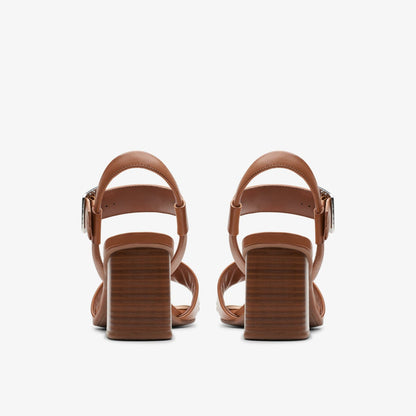 Clarks Smart Buy / Siara 65 Buckle Tan Leather