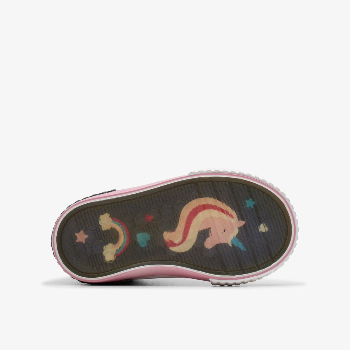 Clarks Top Pick / Foxing Halo Hi Toddler Silver
