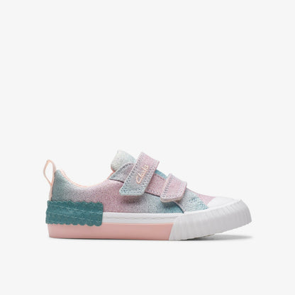 Clarks Best Price / Foxing Brill Toddler Pastel
