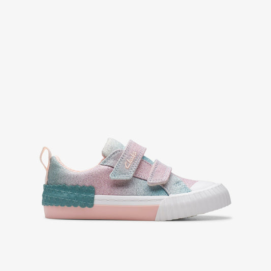 Clarks Best Price / Foxing Brill Toddler Pastel