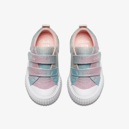Clarks Best Price / Foxing Brill Toddler Pastel