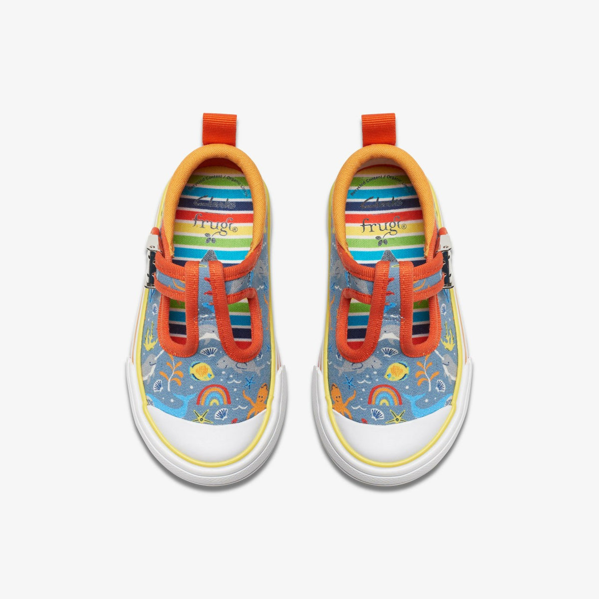 Clarks Hot Sale / Foxing Fish Toddler Grey Print