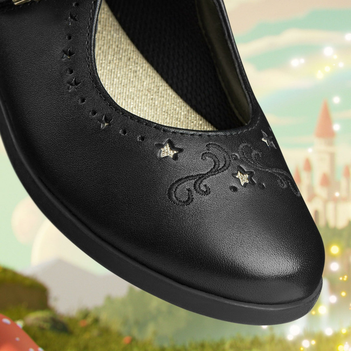 Clarks Value / Lock Magic Kid Black Leather