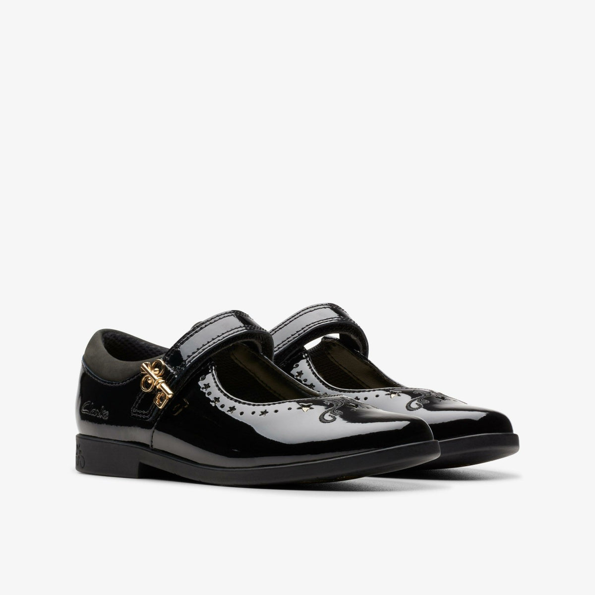 Clarks Deals / Lock Magic Kid Black Patent