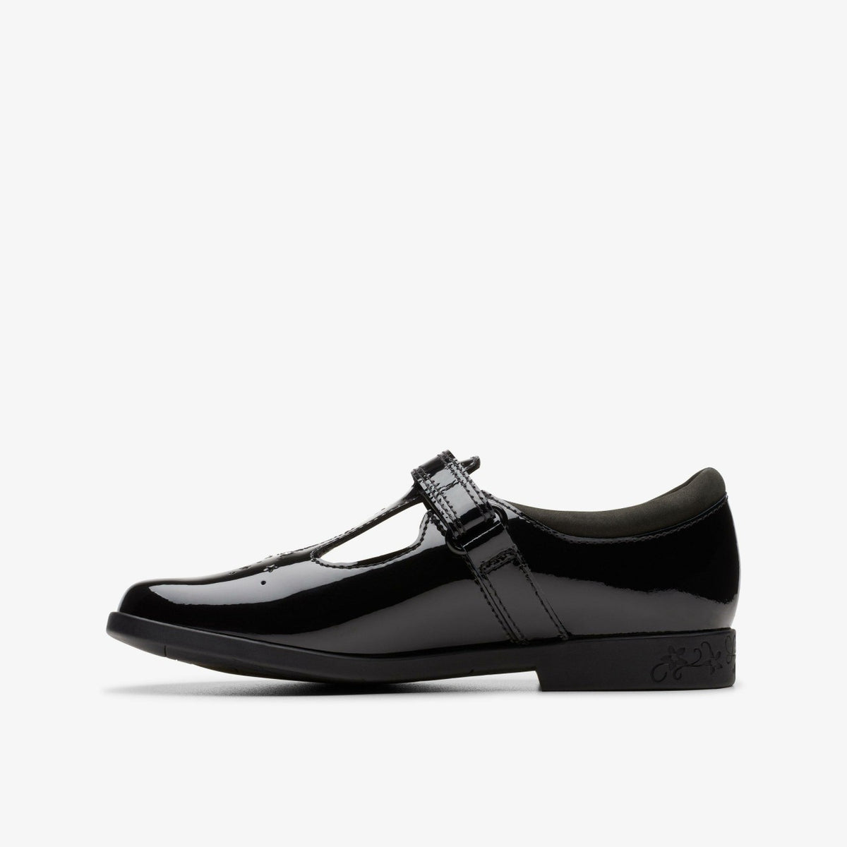 Clarks Exclusive / Lock Shine Kid Black Patent