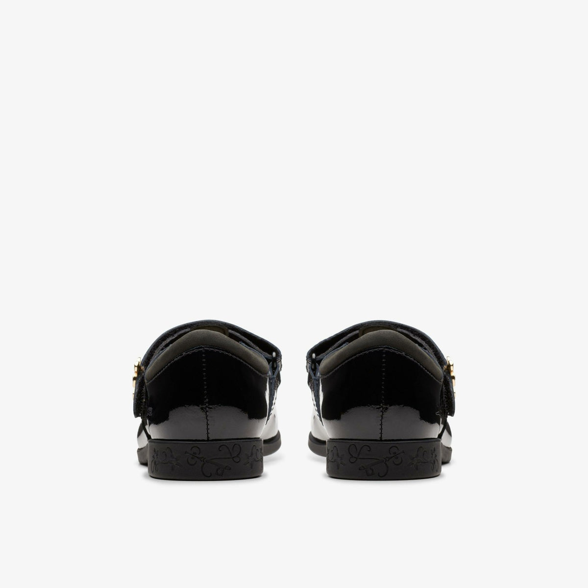 Clarks Exclusive / Lock Shine Kid Black Patent