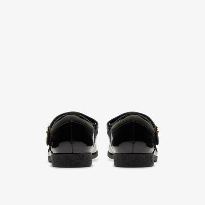 Clarks Exclusive / Lock Shine Kid Black Patent