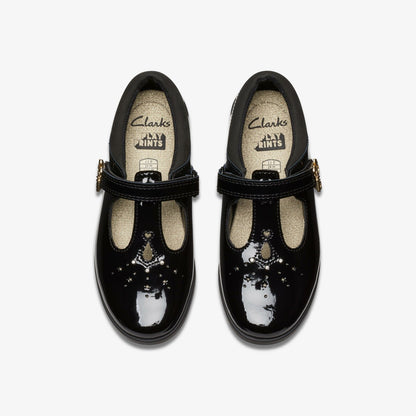 Clarks Exclusive / Lock Shine Kid Black Patent