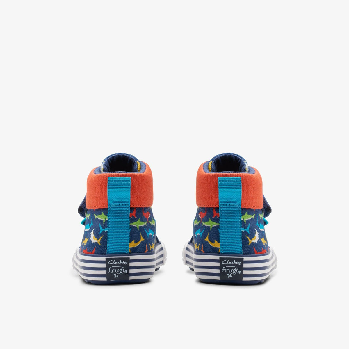 Clarks Great Value / Foxing Save Hi Toddler Navy Print