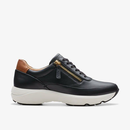 Clarks Top Pick / Tivoli Zip Black Leather