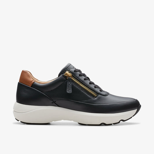 Clarks Top Pick / Tivoli Zip Black Leather