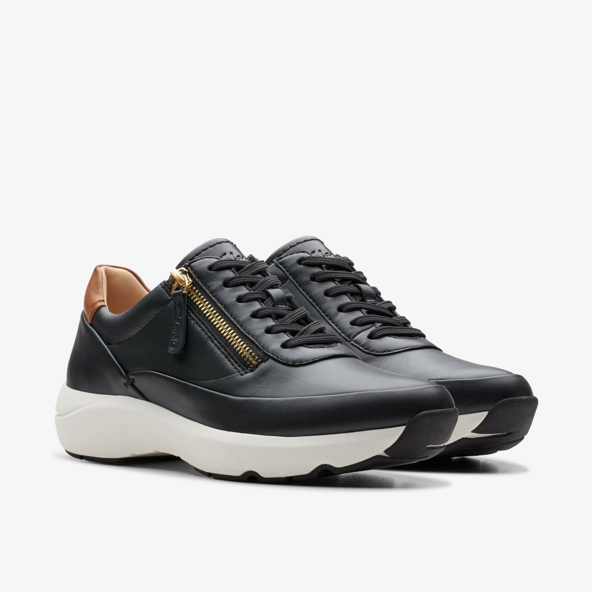 Clarks Top Pick / Tivoli Zip Black Leather