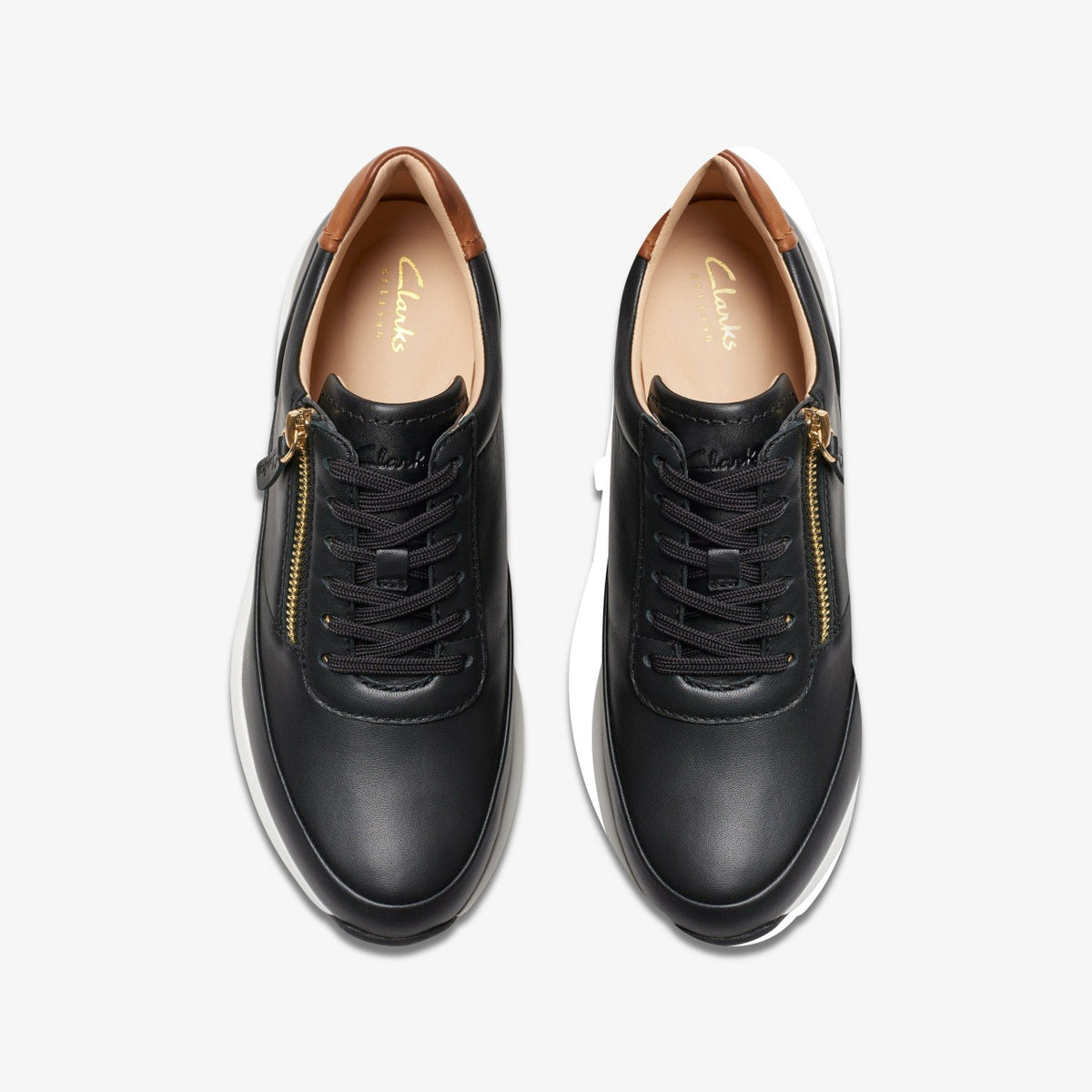 Clarks Top Pick / Tivoli Zip Black Leather
