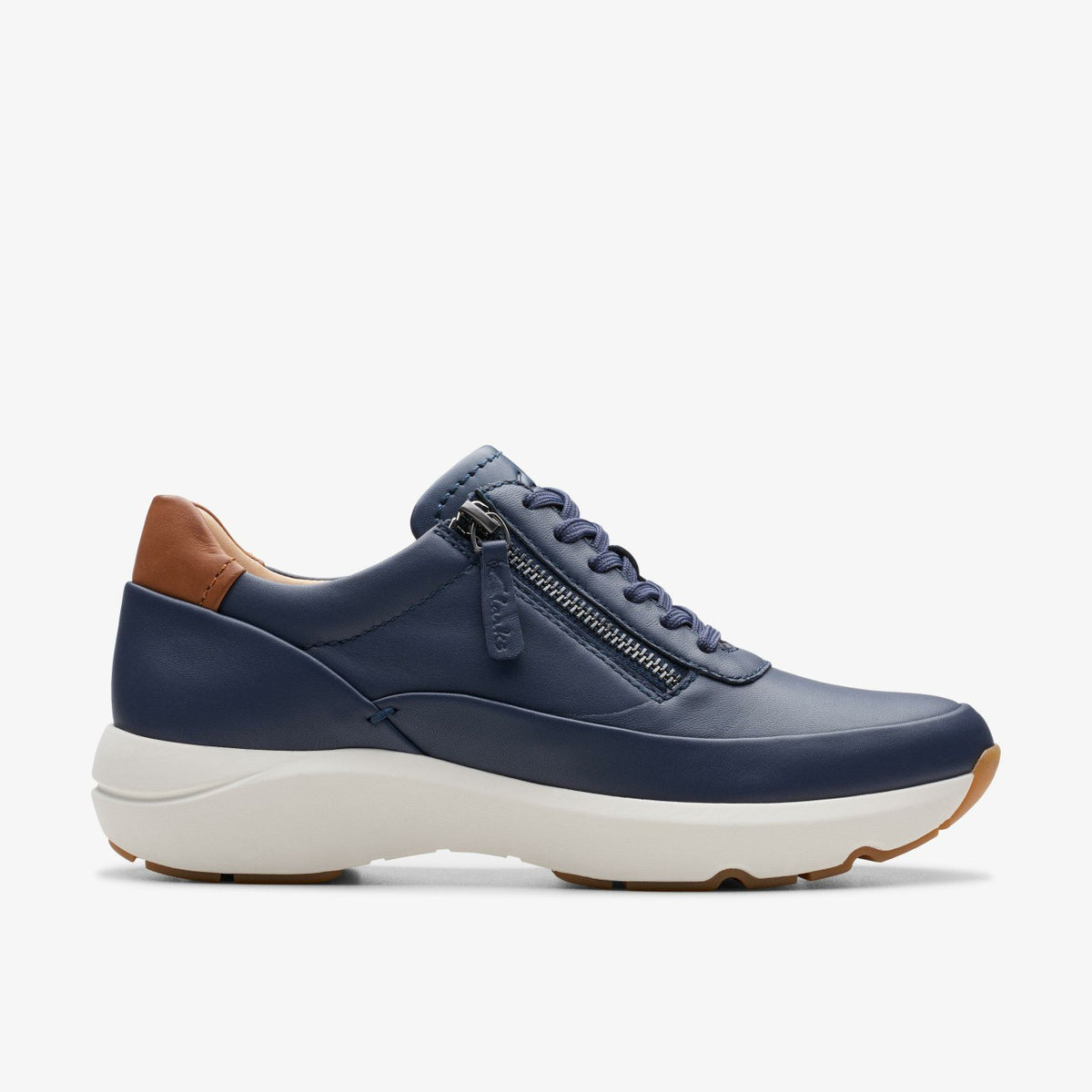 Clarks Quality / Tivoli Zip Navy Leather