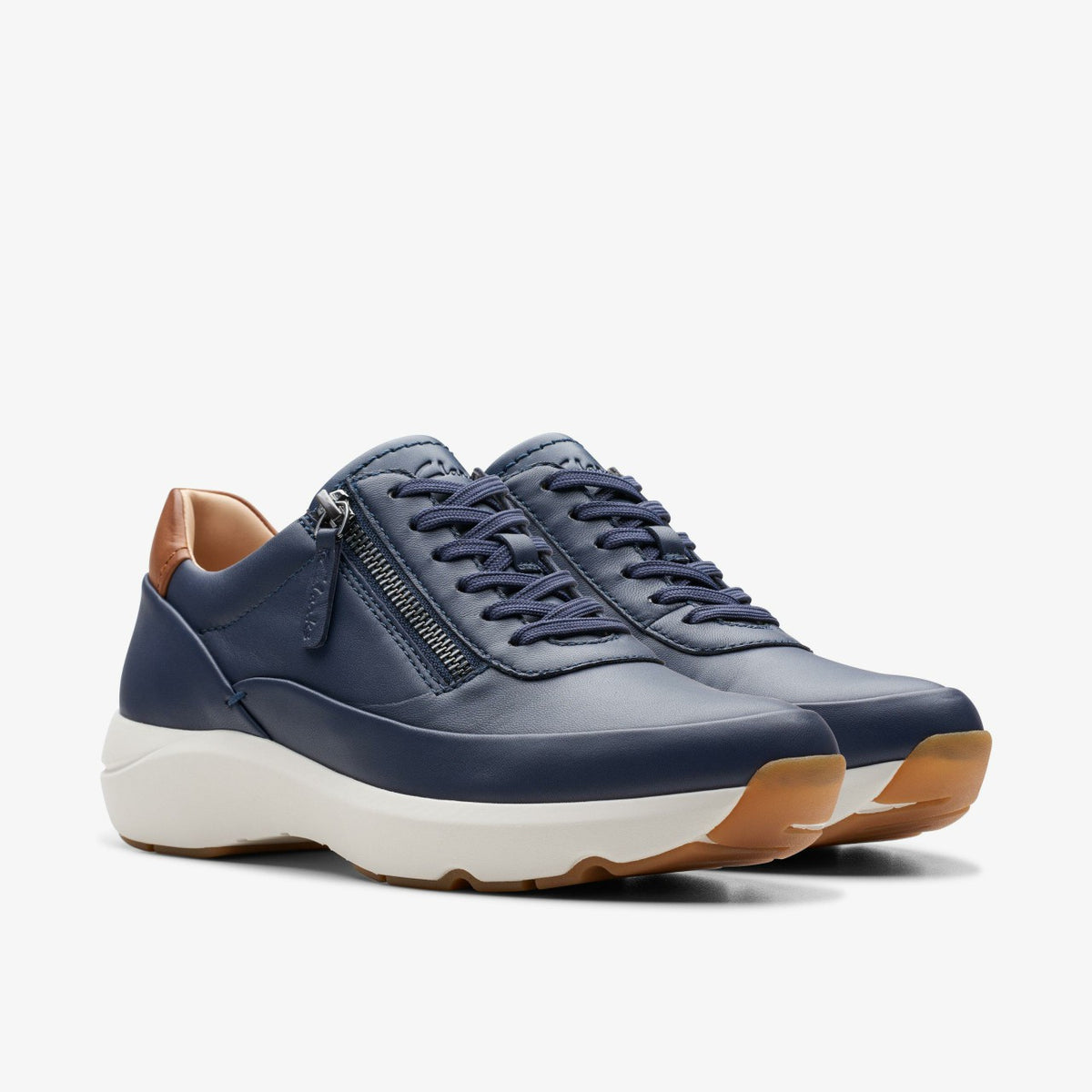 Clarks Quality / Tivoli Zip Navy Leather