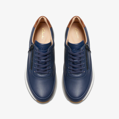 Clarks Quality / Tivoli Zip Navy Leather