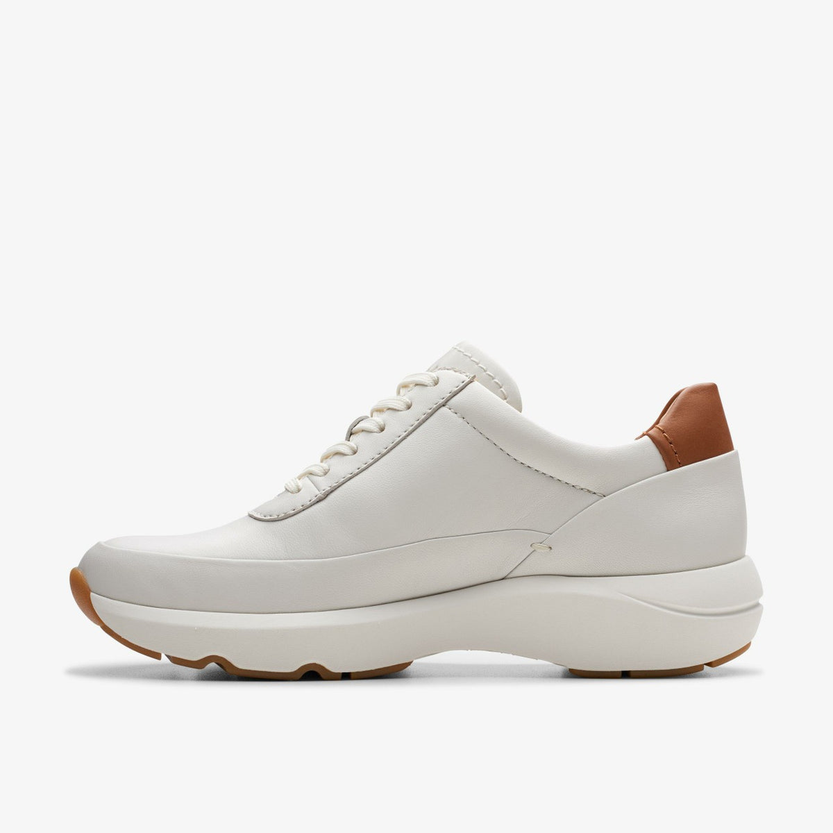 Clarks Best Seller / Tivoli Zip Off White Leather