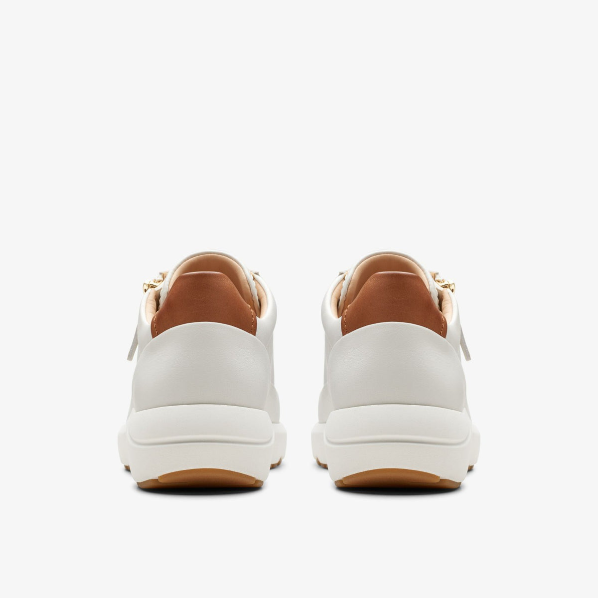 Clarks Best Seller / Tivoli Zip Off White Leather