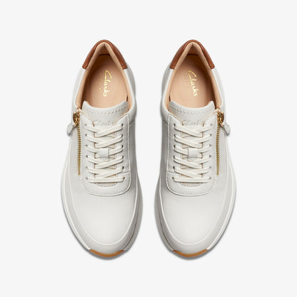 Clarks Best Seller / Tivoli Zip Off White Leather