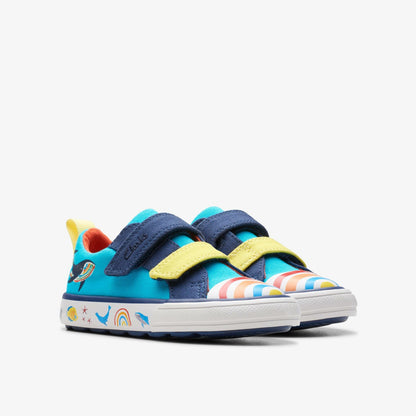 Clarks Latest / Foxing Ocean Toddler Blue Multicolour