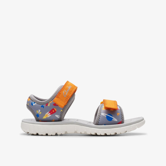 Clarks Everyday / Surfing Tide Kid Grey/Orange