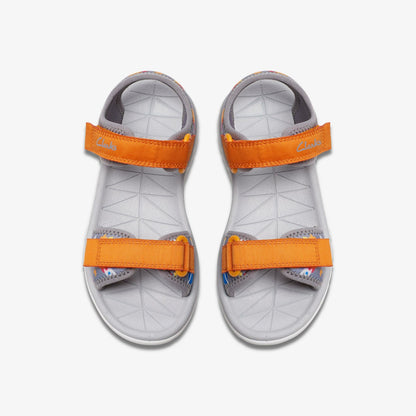 Clarks Everyday / Surfing Tide Kid Grey/Orange