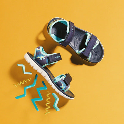 Clarks Best Price / Surfing Tide Kid Navy