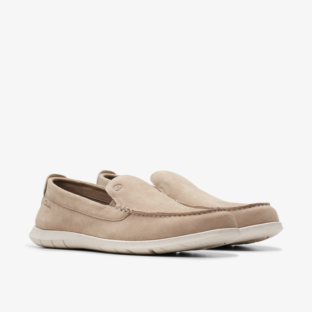Clarks Trusted / Flexway Step Loafer Sand Suede