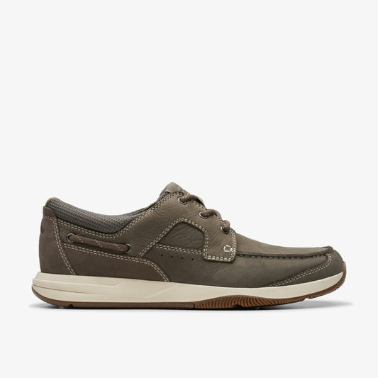 Clarks Top Pick / Sailview Lace Taupe Nubuck