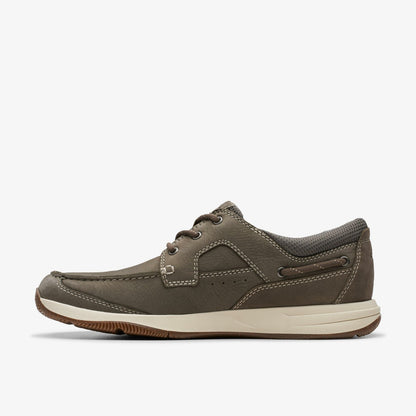 Clarks Top Pick / Sailview Lace Taupe Nubuck