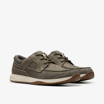 Clarks Top Pick / Sailview Lace Taupe Nubuck