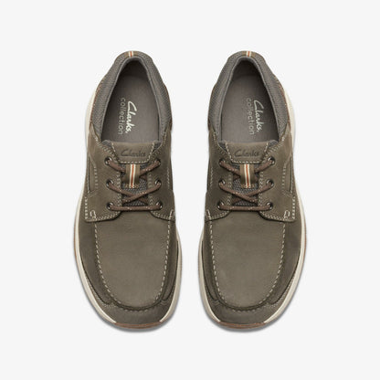 Clarks Top Pick / Sailview Lace Taupe Nubuck