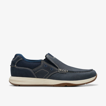 Clarks Sale / Sailview Step Loafer Navy Nubuck