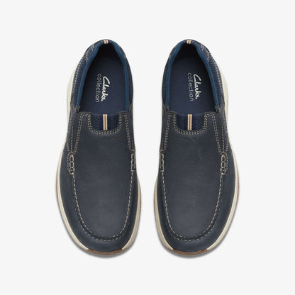 Clarks Sale / Sailview Step Loafer Navy Nubuck