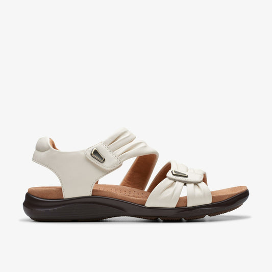 Clarks Best Seller / Kitly Ave Off White Leather
