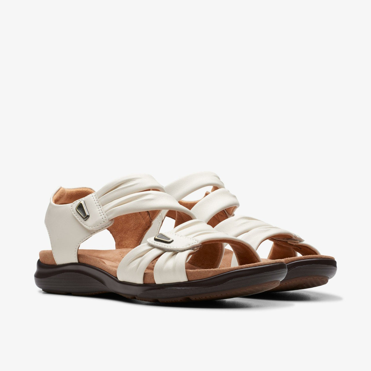 Clarks Best Seller / Kitly Ave Off White Leather
