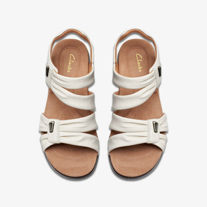 Clarks Best Seller / Kitly Ave Off White Leather
