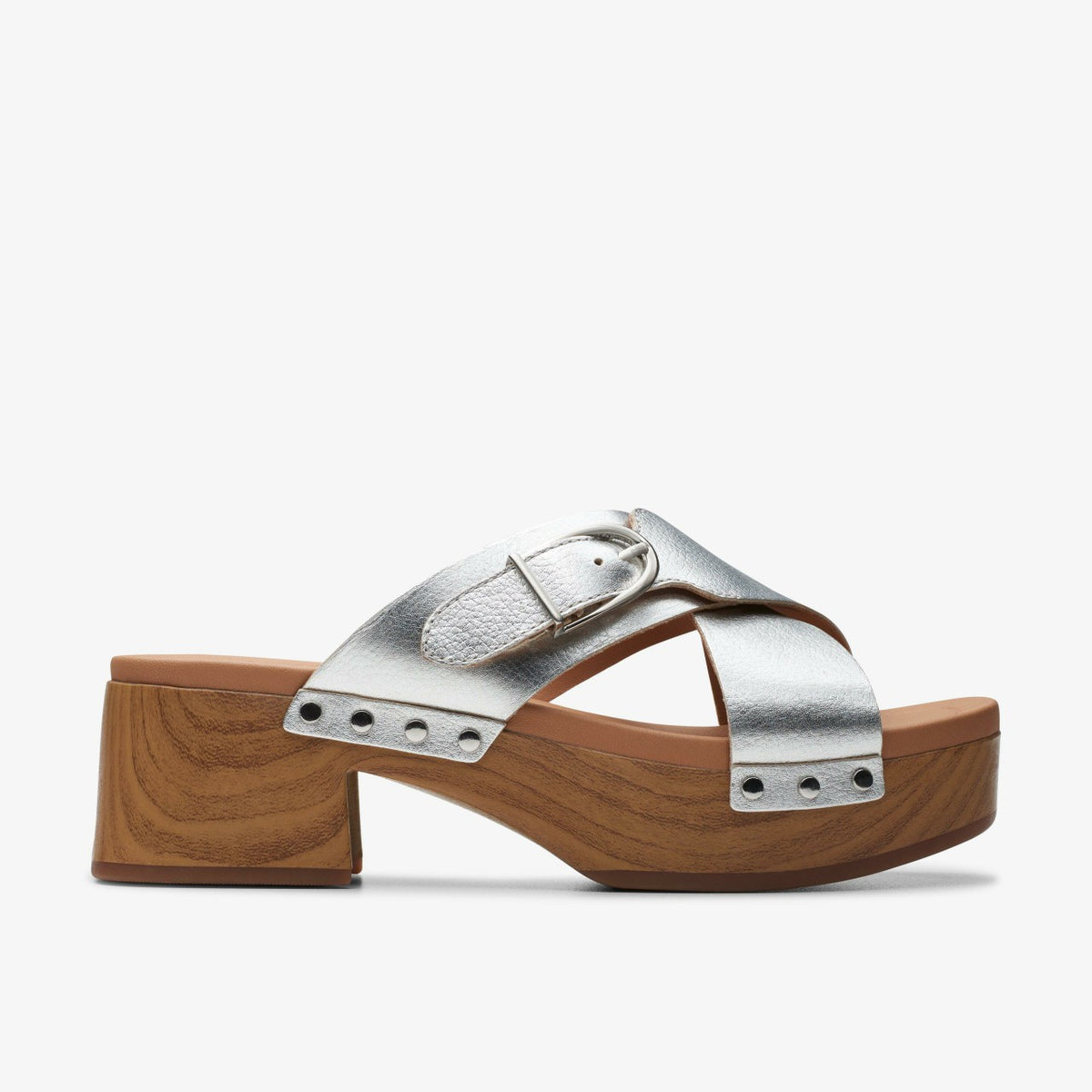 Clarks Premium / Sivanne Walk Silver Leather