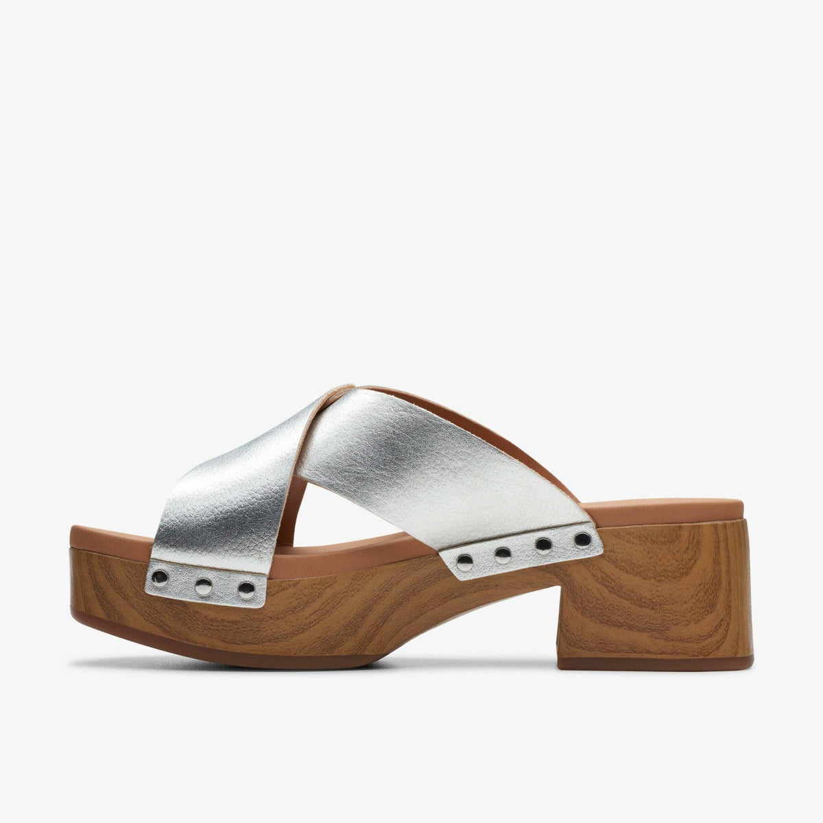 Clarks Premium / Sivanne Walk Silver Leather