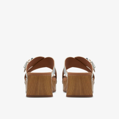 Clarks Premium / Sivanne Walk Silver Leather