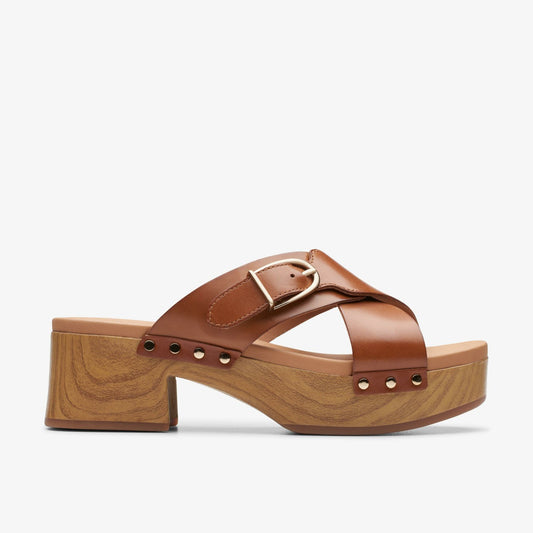 Clarks Best Seller / Sivanne Walk Tan Leather